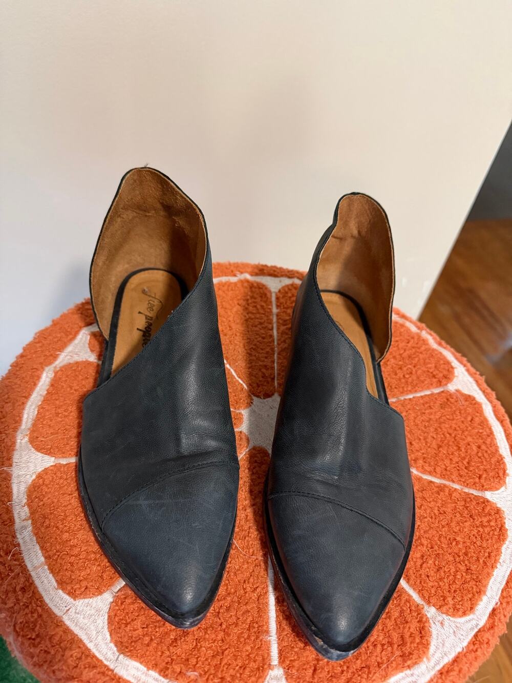 Free People Royale Flats Black 38/ US 8